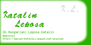 katalin leposa business card